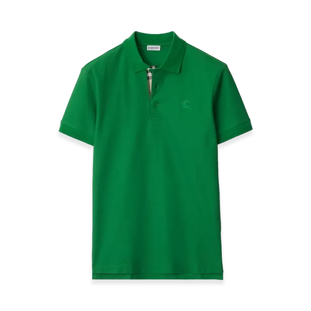 Burberry Cotton Polo Shirt "Leaf Green"