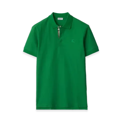 Burberry Cotton Polo Shirt "Leaf Green"