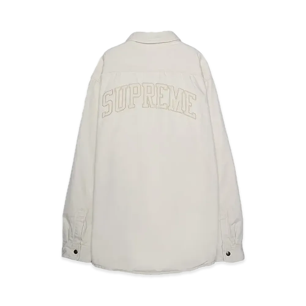 Supreme Faux Shearling Lined Work Shirt "Natural" (24FW)