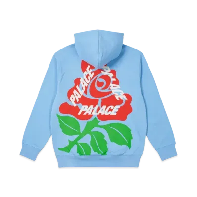 PALACE ENGLISH ROSE HOOD "Light Blue"