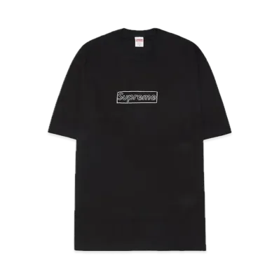 Supreme x KAWS Chalk Logo Tee "Black"