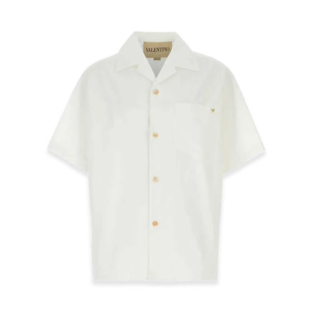 Valentino Poplin Shirt "White"