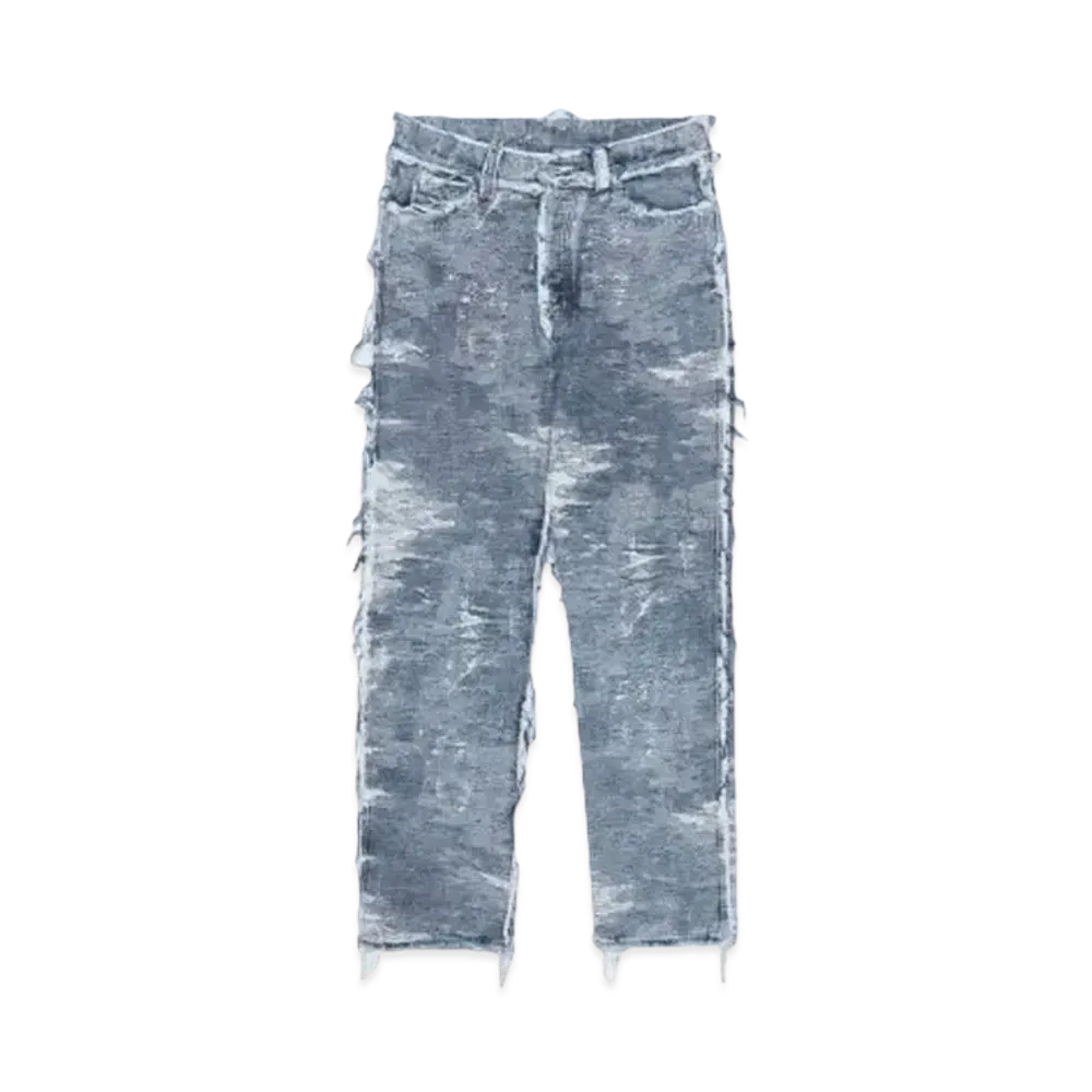 TAAKK Straight denim pants "INDIGO CHEMICAL"