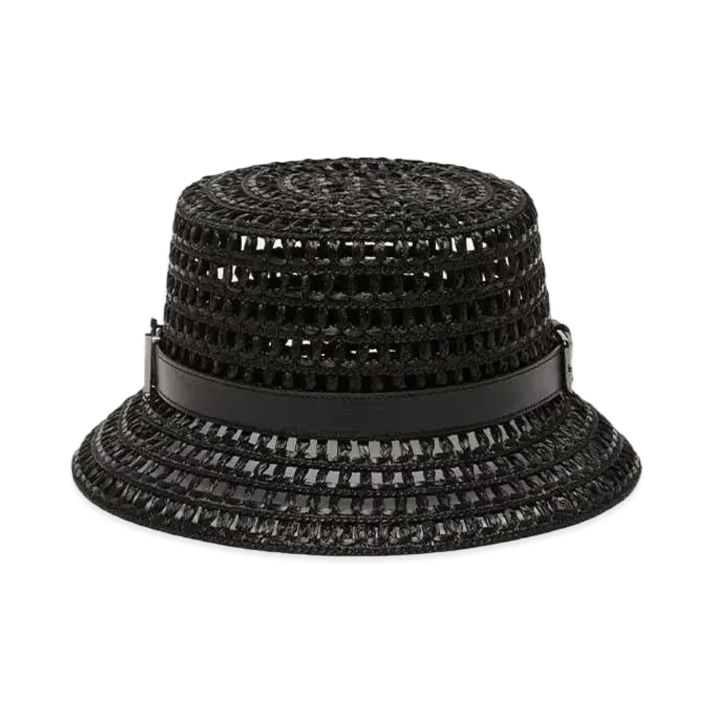 Max Mara Uccho Mesh Crochet Hat "Black"