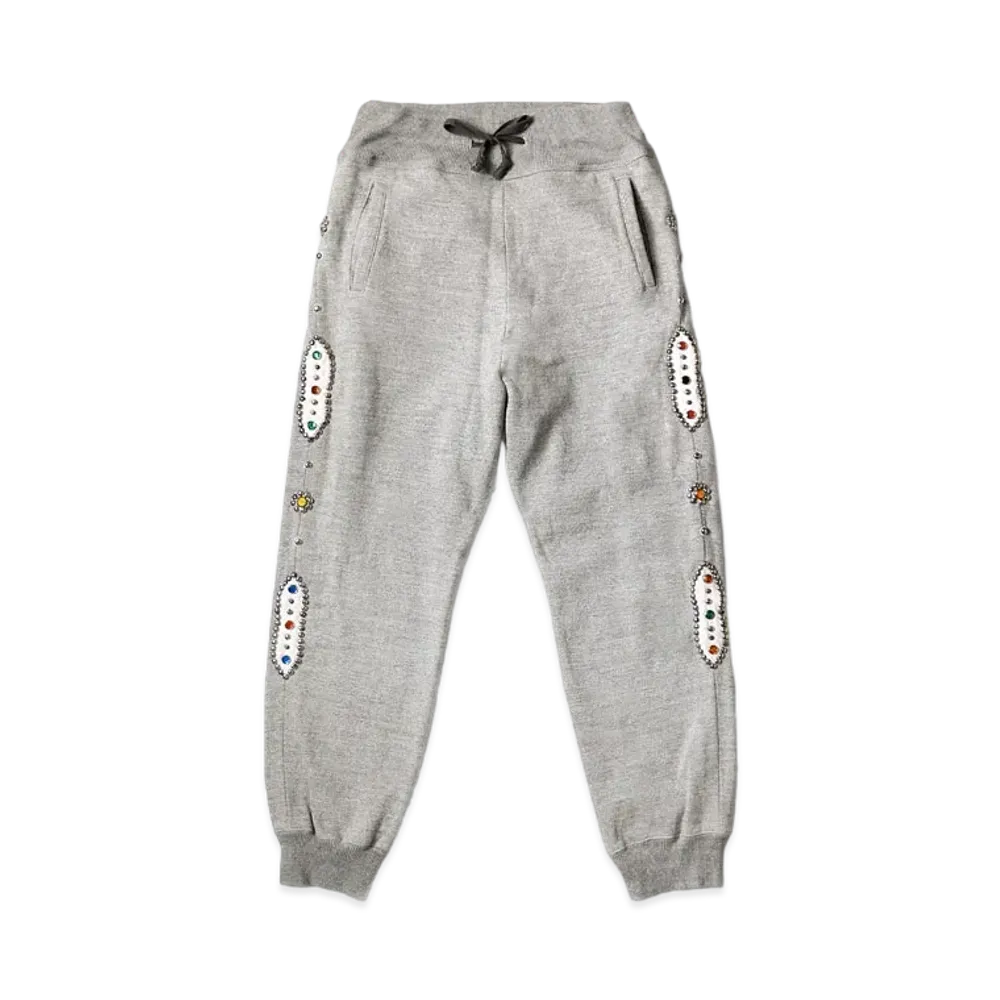 KAPITAL TOP BREWING SWEAT RIB PANTS (STUDY REMAKE) "Gray"