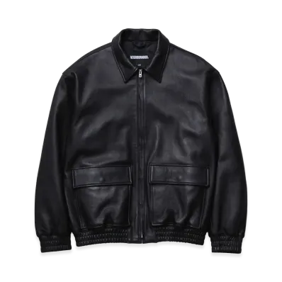NEIGHBORHOOD Leather Dad Jacket "Black"