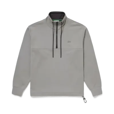 LACOSTE Stand Color Half Zip Sweat "Grey"