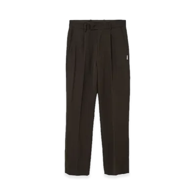 TTTMSW Wool straight slacks "Khaki"