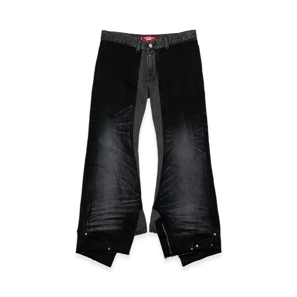 JUNYA WATANABE MAN x Levi's Cotton Denim Garment Treated, Customized W Name "Black/Grey"