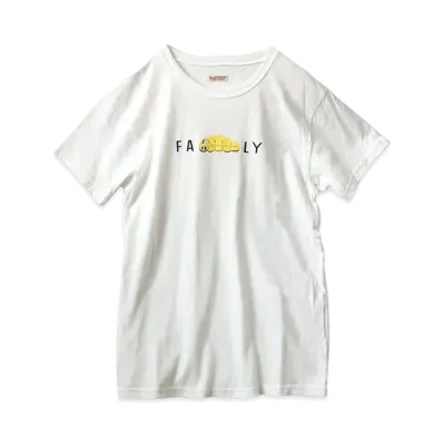 KAPITAL 20 / TENGU CREW T (FAMILY PT) "White Yellow"