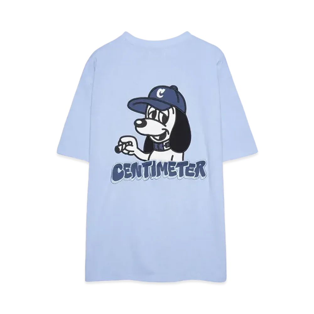 centimeter CMT ruler S/S tee "Sax Blue"