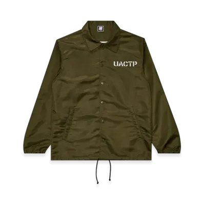 UNDEFEATED UACTP Stencil Coaches Jacket "Green"