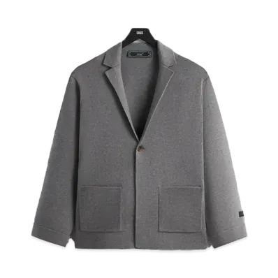 Kith Heavy Knit Kai Blazer "Heather Grey"