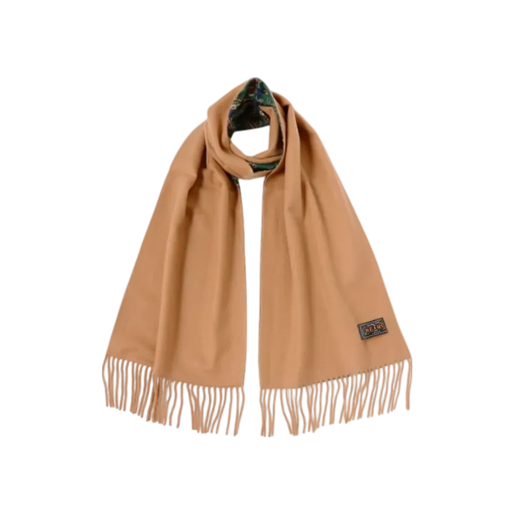 BEAMS Silk/Cashmere Reversible Stole "GreenBeige"