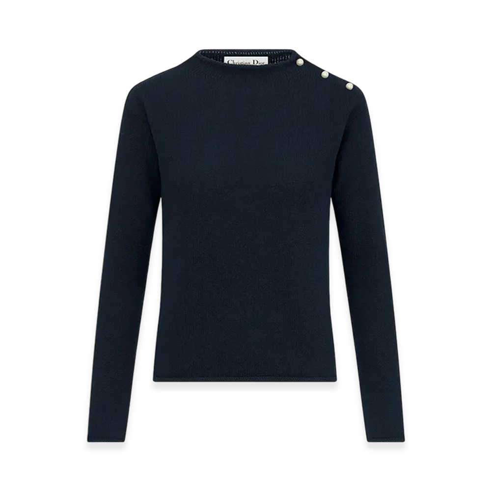 Dior Women's Sweater Cashmere Knit "Deep Blue"
