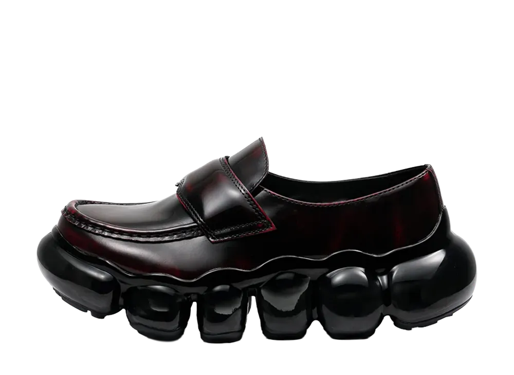 grounds JEWELRY LOAFER LEATHER "Wine/Black"