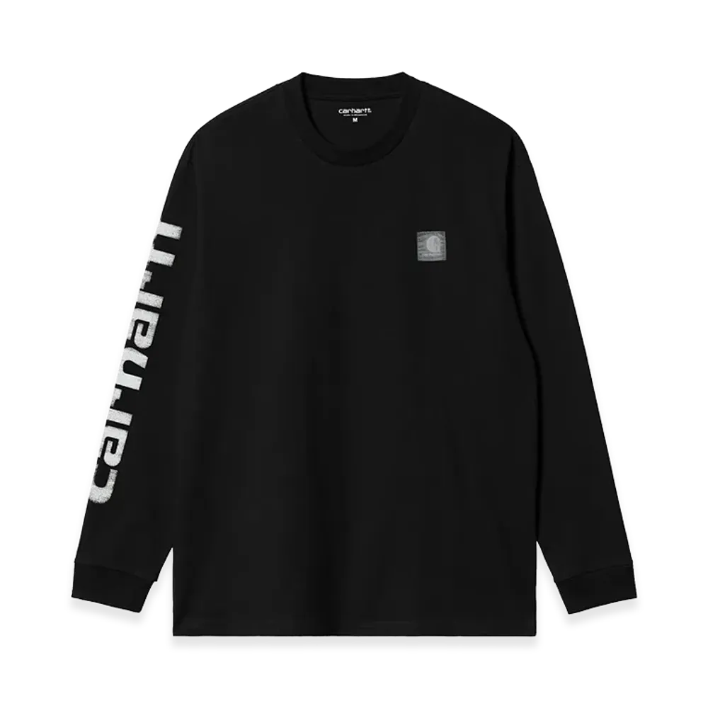 Carhartt WIP L/S Archive Script T-Shirt "Black"
