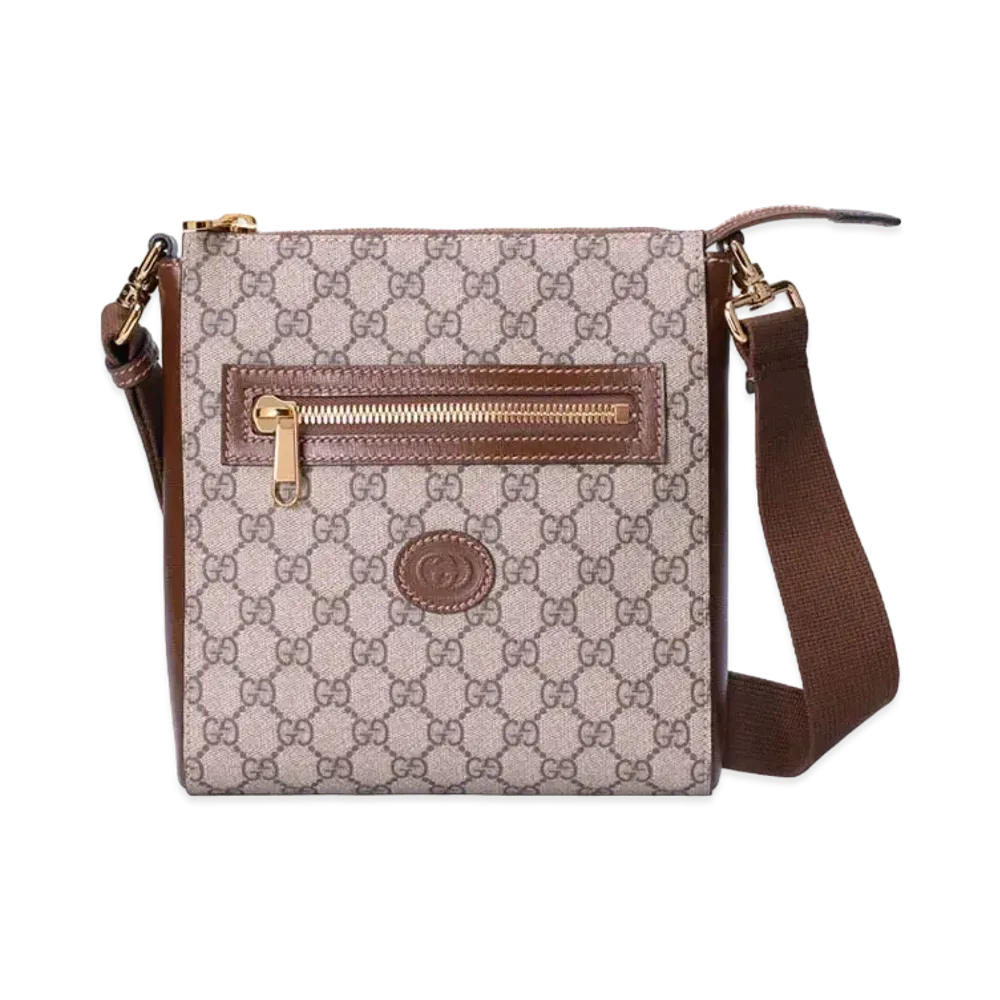 GUCCI GG Supreme Messenger Bag "Beige/Ebony"