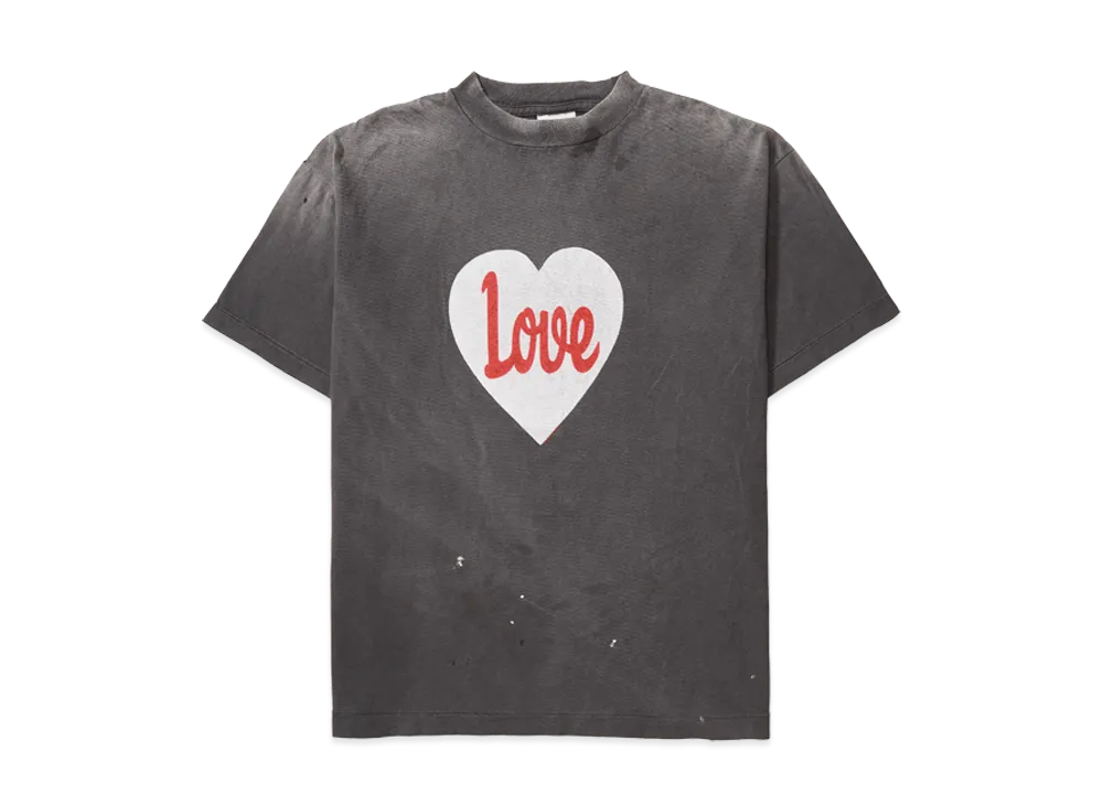 SAINT Mxxxxxx SS Tee_Heart Love "Black"