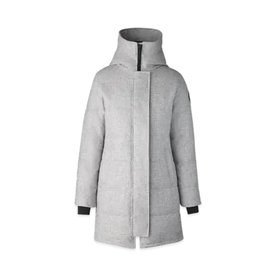 CANADA GOOSE Shelburne Parka AlluraLuxe Wool "BalticGreyMelange"
