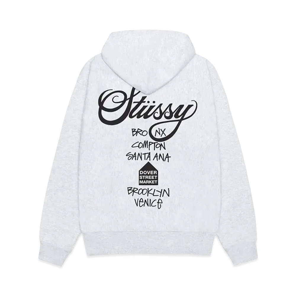 Stussy x DSM World Tour Pack Men's DSM World Tour Hoodie "Ash Heather"