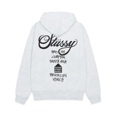Stussy x DSM World Tour Pack Men's DSM World Tour Hoodie "Ash Heather"