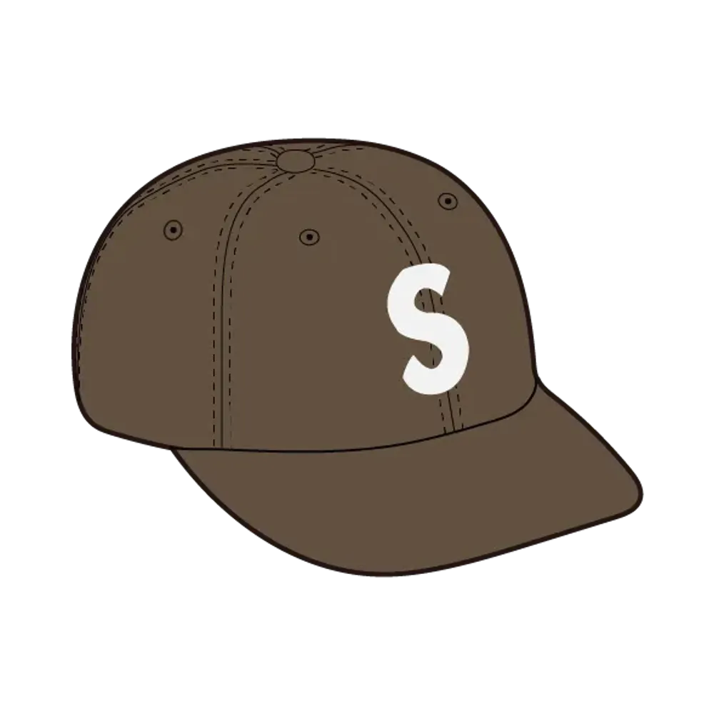 Supreme Pigment Coated Canvas S Logo 6-Panel "Olive"
