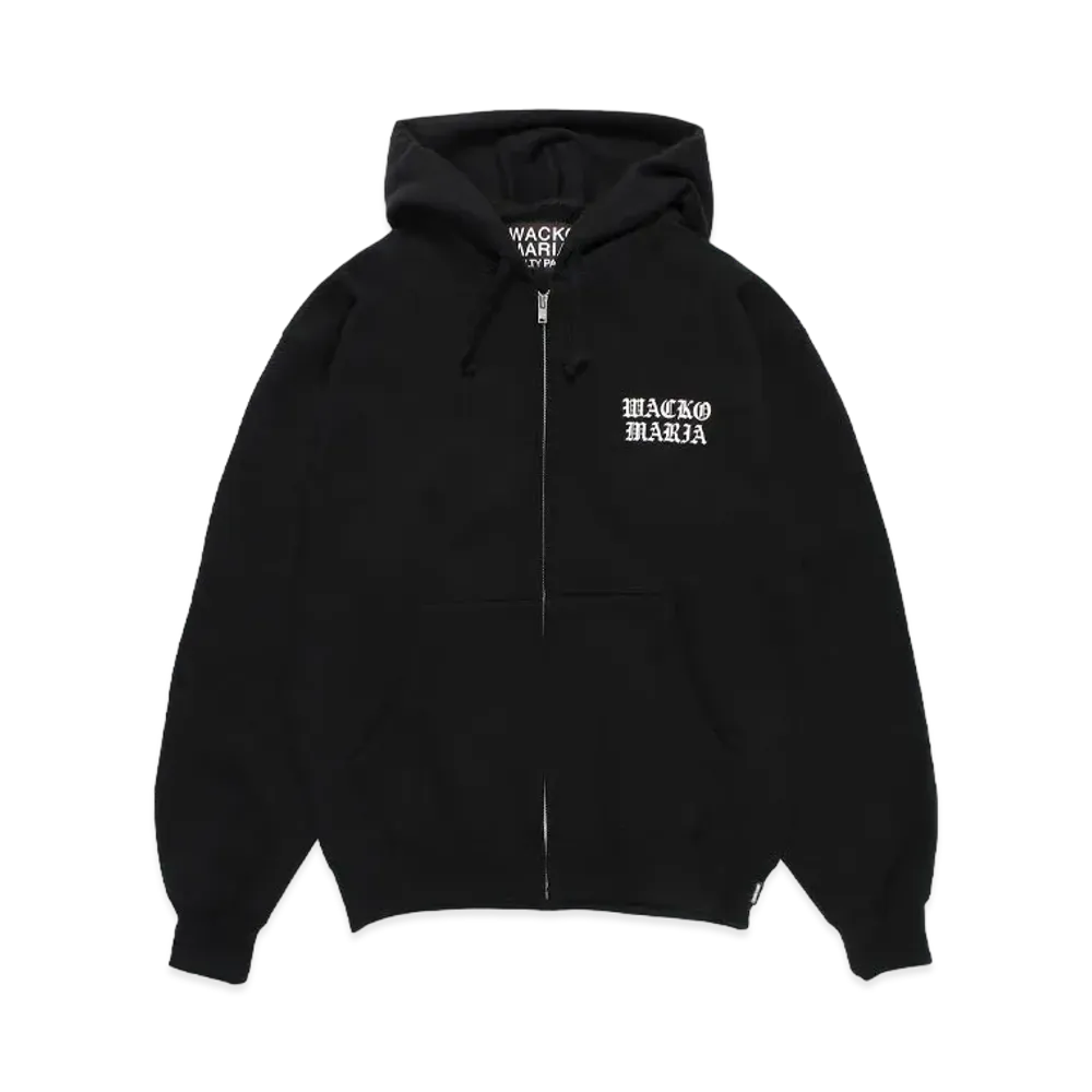 WACKO MARIA Heavy Weight Zip Hooded Sweat Shirt "Black"