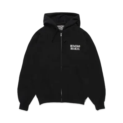 WACKO MARIA Heavy Weight Zip Hooded Sweat Shirt "Black"