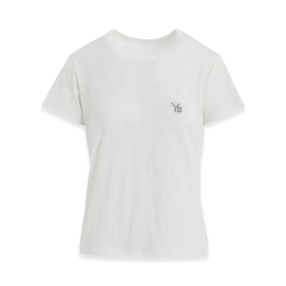 Y's Wrinkle Jersey Stitch T "Off White"