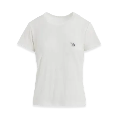 Y's Wrinkle Jersey Stitch T "Off White"