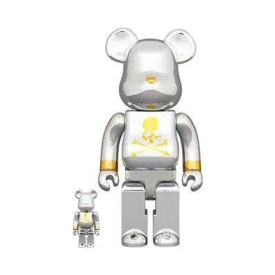 Bearbrick mastermind JAPAN SILVER 100% & 400%