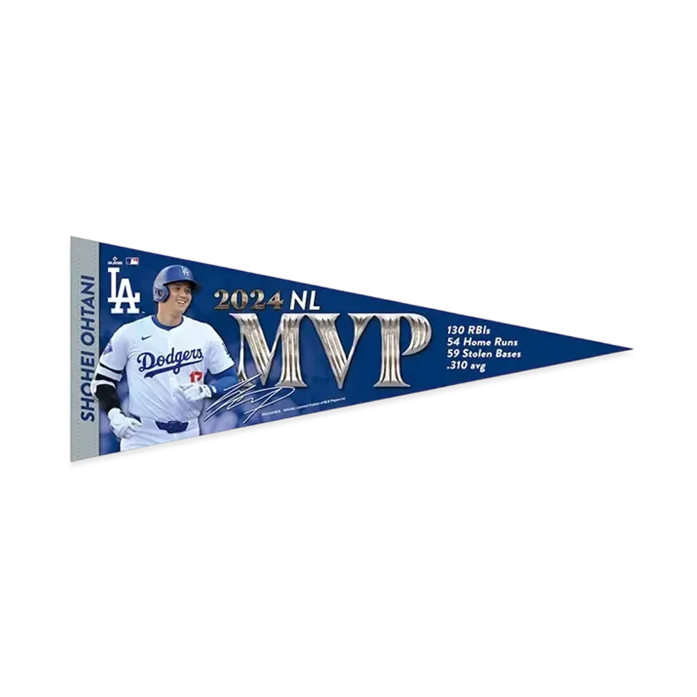 MLB Wincraft Dodgers Shohei Ohtani National League MVP 2024 Award Commemoration 12x30 Pennant