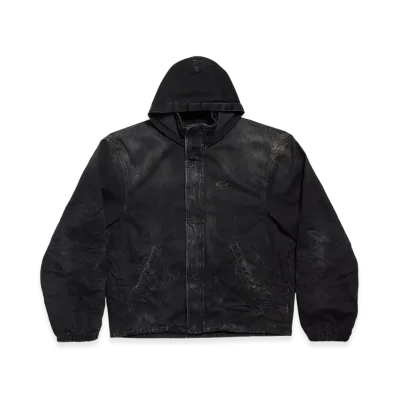 BALENCIAGA Hooded Workwear Jacket "Black"