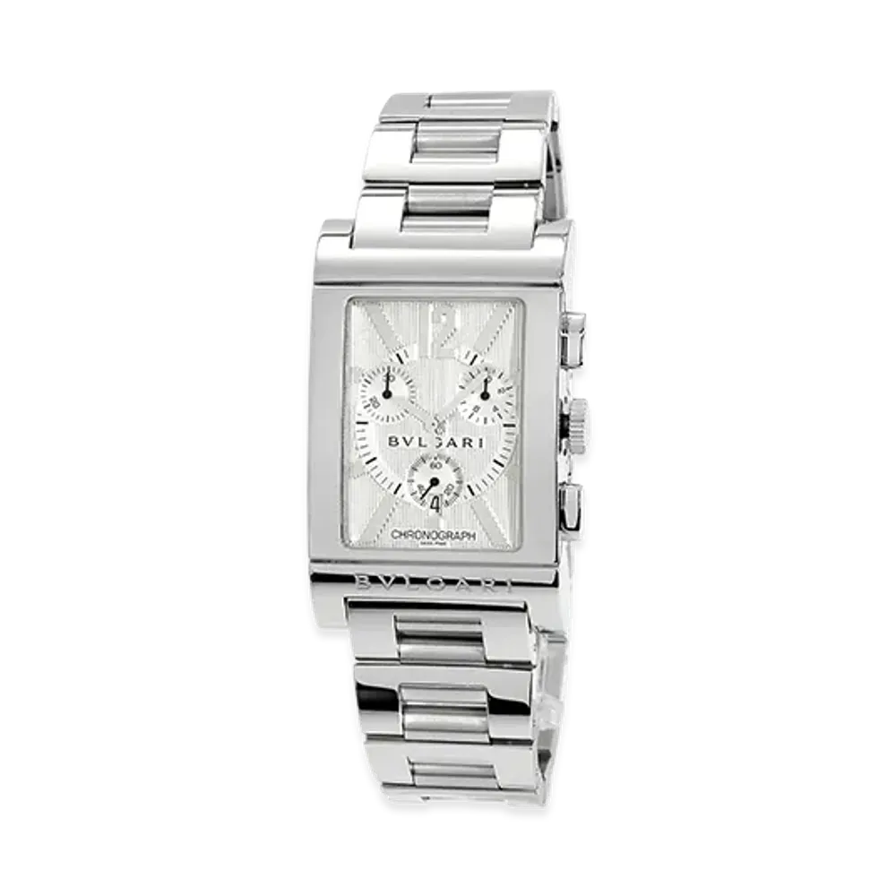 BVLGARI Rettangolo Chronograph Quartz "Silver"