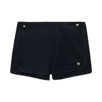 A BATHING APE Washed Low Rise Drawstring Fastening Track Shorts "Navy"