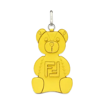 FENDI Roma Leather Charm "Yellow"