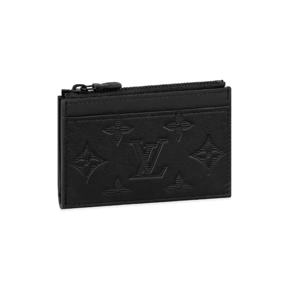 Louis Vuitton Coin Card Holder Monogram Shadow "Noir"