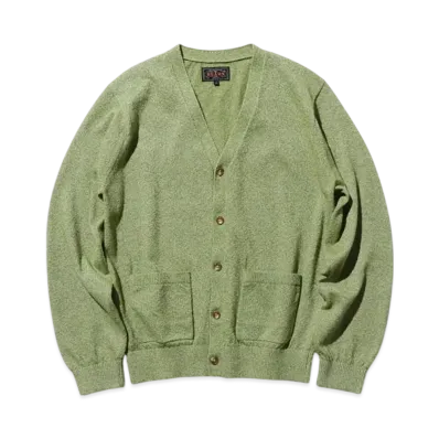 BEAMS Cardigan Boucle "Olive"