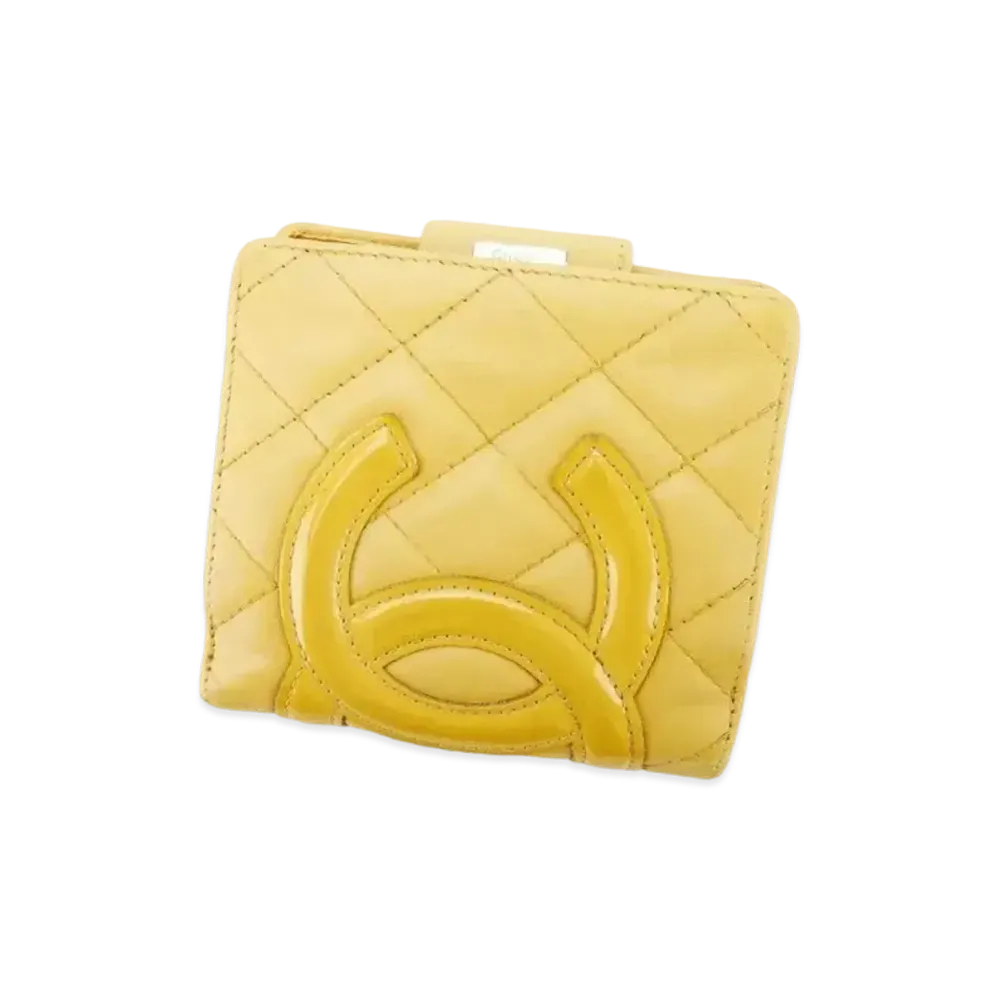 CHANEL Cambon Compact Wallet "Yellow"