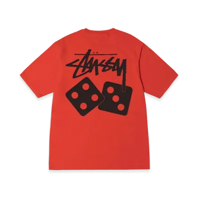 Stussy Dice Pigment Dyed Tee 2023 "Tomato"