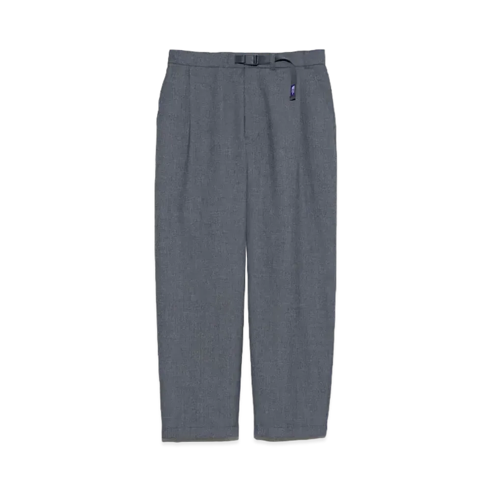 The North Face PURPLE LABEL Polyester Wool Oxford Wide Tapered Field Pants "Mix Gray"