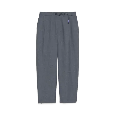 The North Face PURPLE LABEL Polyester Wool Oxford Wide Tapered Field Pants "Mix Gray"