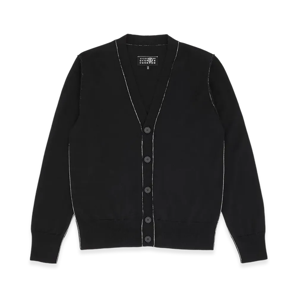 MM6 Maison Margiela Men's Wool Cardigan "Black"