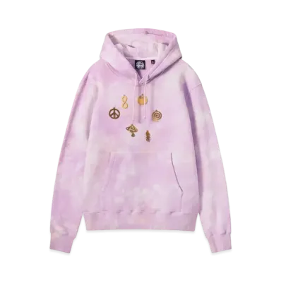 Stussy x Dries Van Noten Bandana Hoodie "Lilac"
