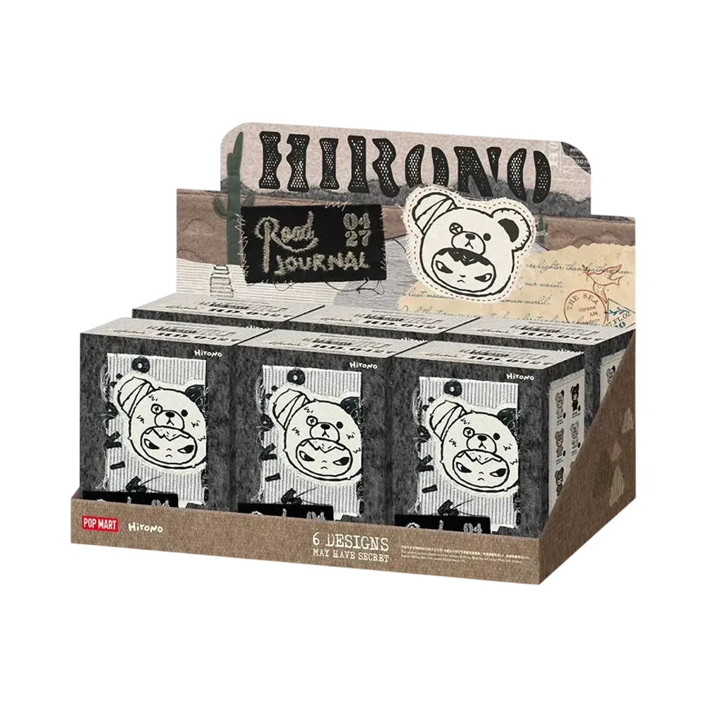 POP MART Hirono Road Journal Series-Plush Doll Pendant Blind Box [Assortment Box]