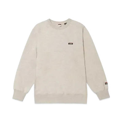 NANGA Eco Hybrid Mini Box Logo Embroidery Sweatshirt(Unisex) "Oatmeal"