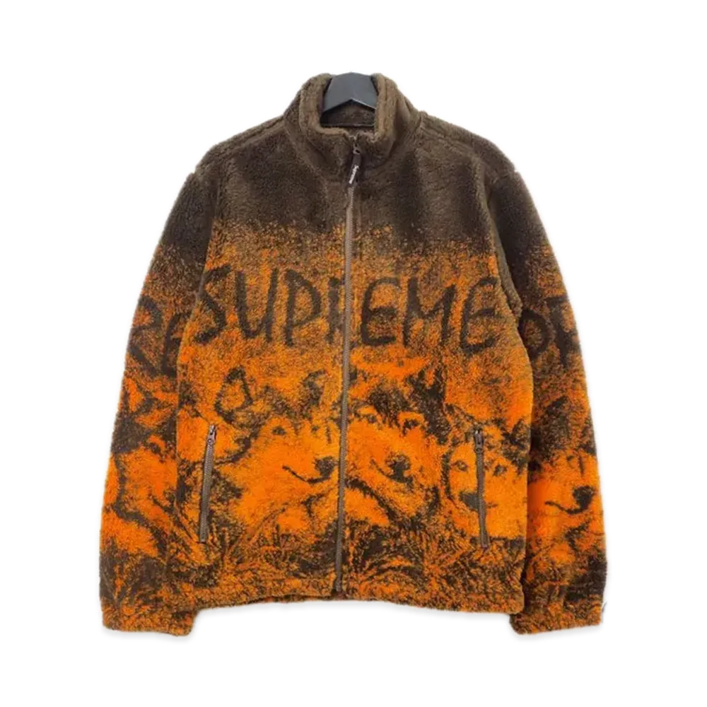 Supreme Wolf Fleece Jacket "Orange"