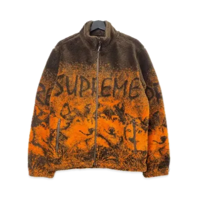 Supreme Wolf Fleece Jacket "Orange"