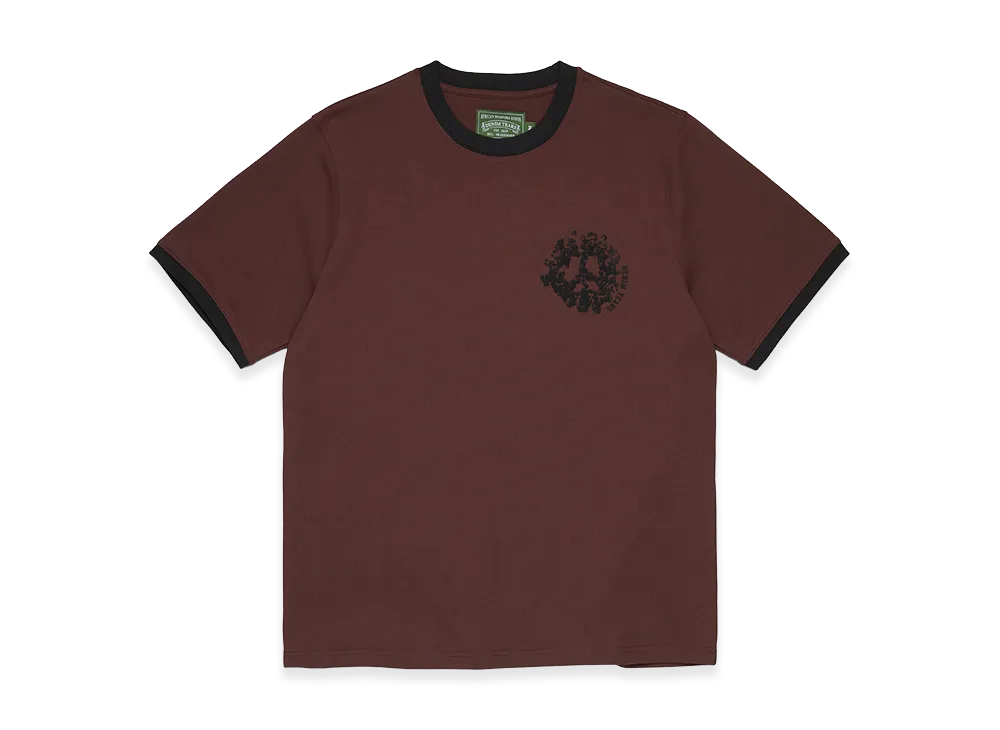 DENIM TEARS Denim U Ringer Tee "Brown"